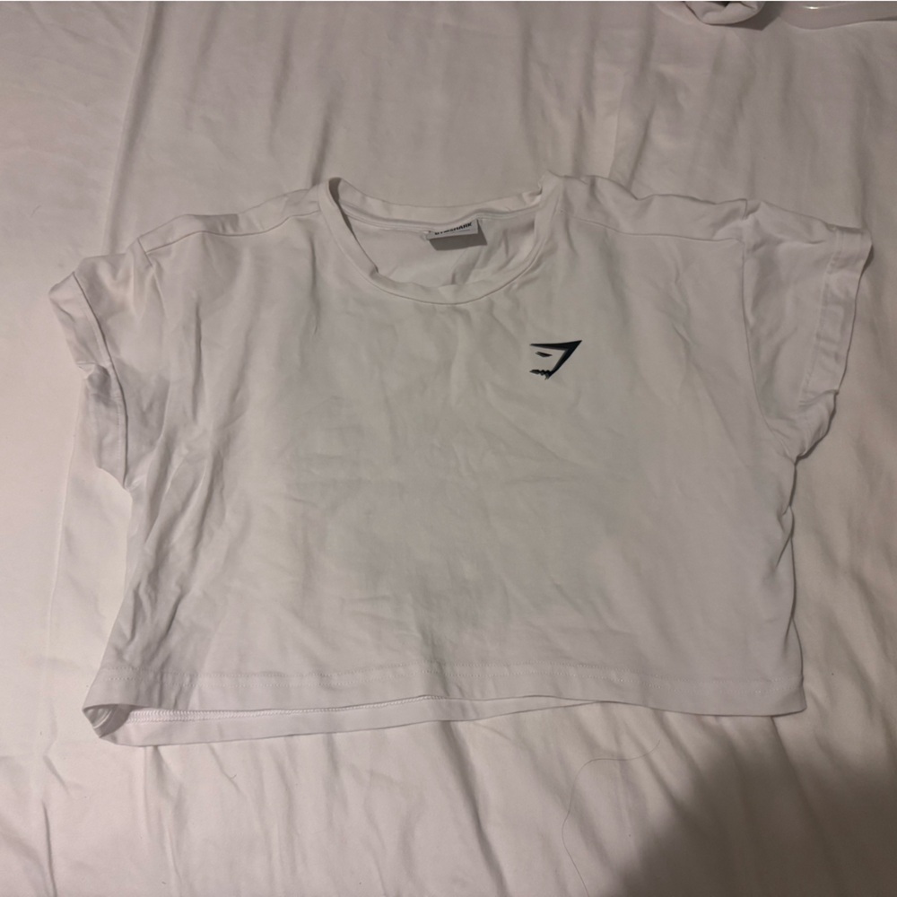 Gymshark White Crop Top